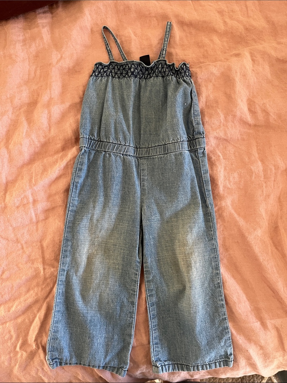 GAP Denim Toddler Romper in Light Blue